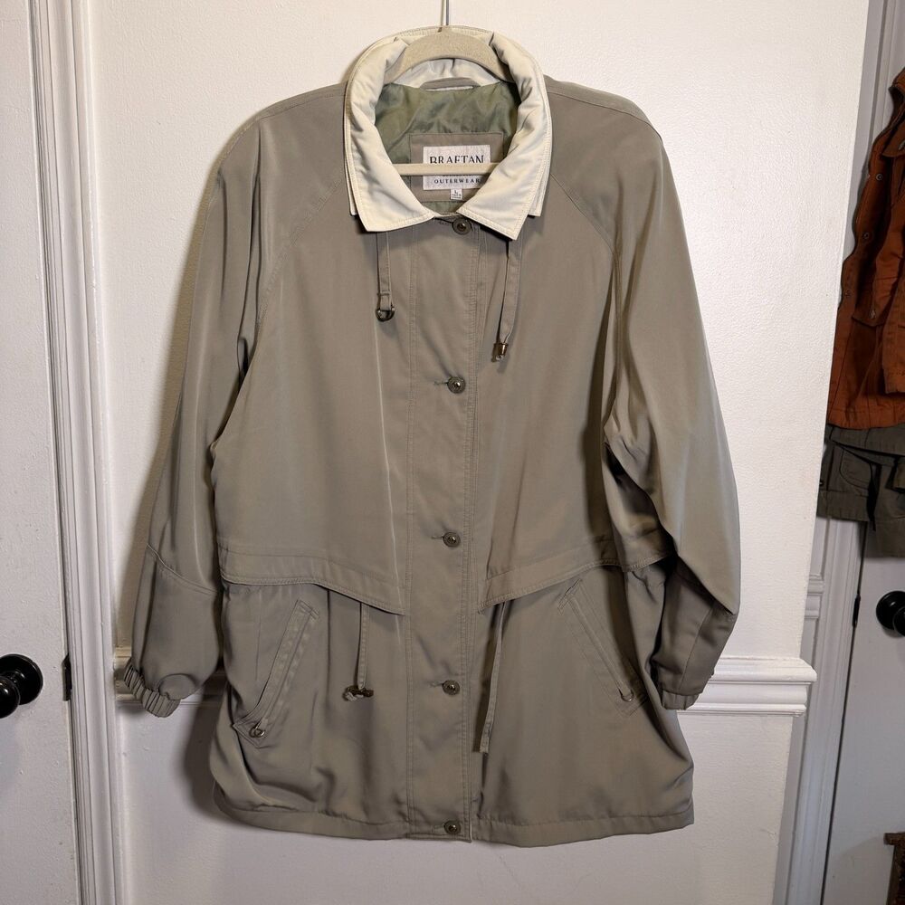 Braetan L Utility Rain Coat Khaki Gorpcore Trench Jacket Made Ukraine D Ring